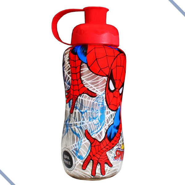 Imagem de Mochila Infantil De Rodas Com Garrafa Homem Aranha Marvel