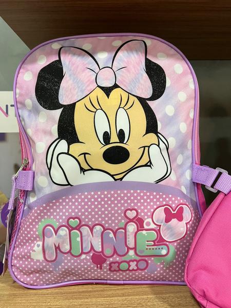 Imagem de Mochila Infantil e Lancheira Térmica Minnie Mouse Importada