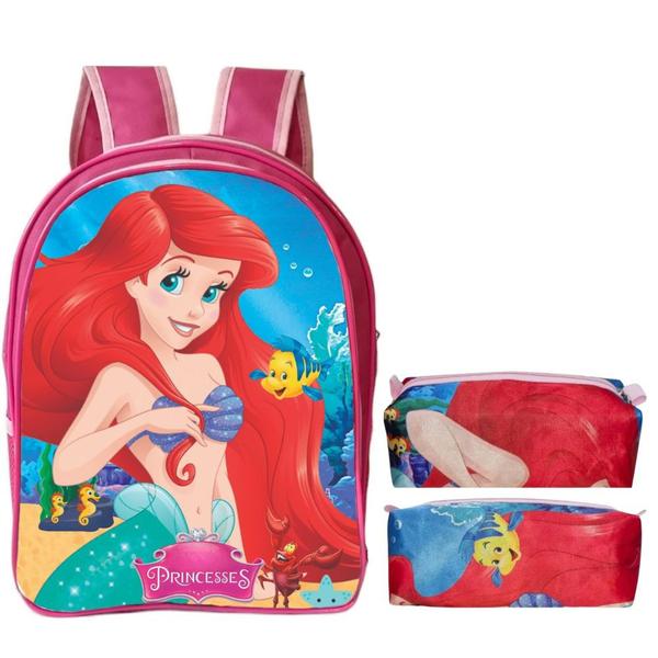 Imagem de Mochila Infantil Escolar Bolsa Masculina Criança Menino Reforçado + Estojo Grande