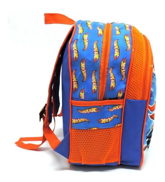 Imagem de Mochila Infantil Escolar Carro Hot Wheels Costas M Meninos