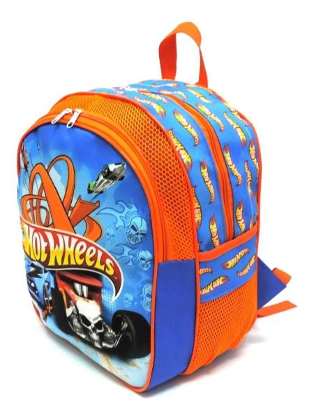 Imagem de Mochila Infantil Escolar Carro Hot Wheels Costas Tam G F5