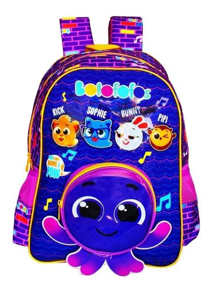 Imagem de Mochila Infantil Escolar Costa Bolofofos Polvo Criança Clio