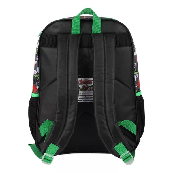 Imagem de Mochila Infantil Escolar Costas Marvel Avengers Hulk Verde