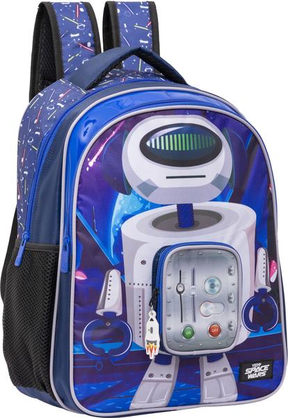 Imagem de Mochila Infantil Escolar Dermiwil Astro Bot MIM6334-16