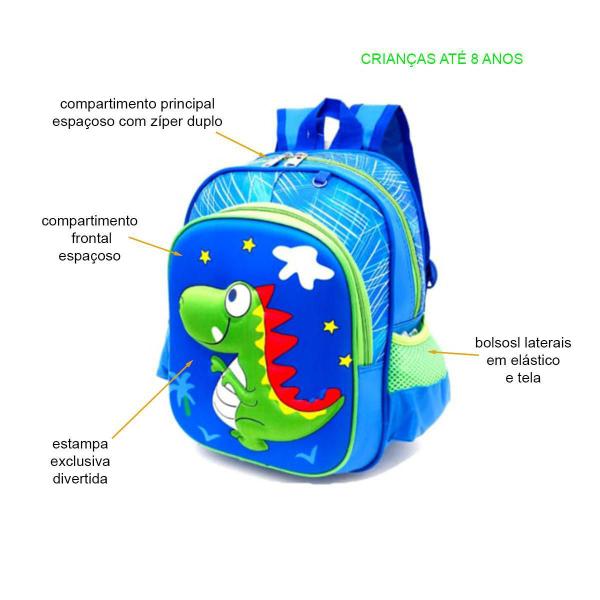 Imagem de Mochila Infantil Escolar Dinossauro 01931