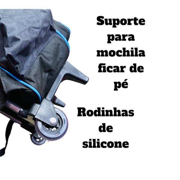 Imagem de Mochila Infantil Escolar Grande Personagens Menino Menina rodinha