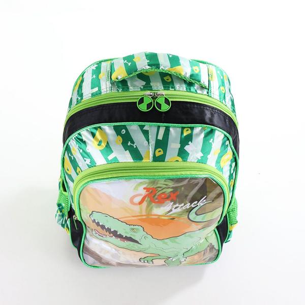 Imagem de Mochila Infantil Escolar Masculina Menino Dinossauros MA1712-DD_VERDE_DINO_REX