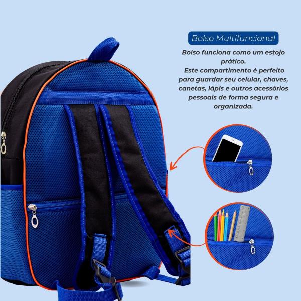 Imagem de Mochila Infantil Escolar Masculino Reforçada Menino Cristal Grande Juvenil Gamer