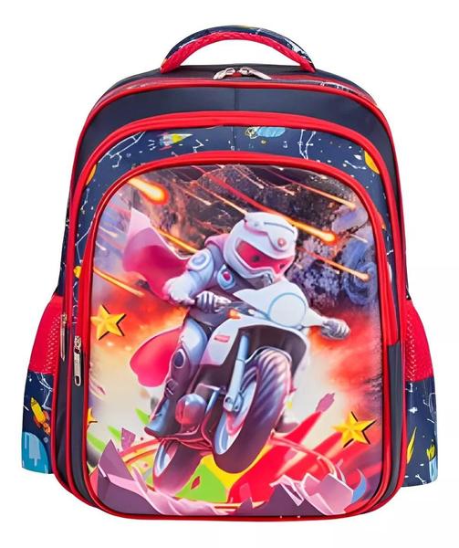 Imagem de Mochila Infantil Escolar Menino Menina Resistente Imagem 3d Personagens