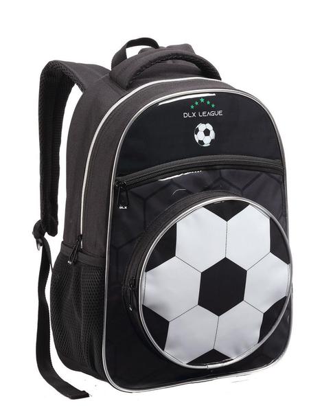 Imagem de Mochila Infantil Escolar Passeio Menino Estampa Bola Futebol - Denlex