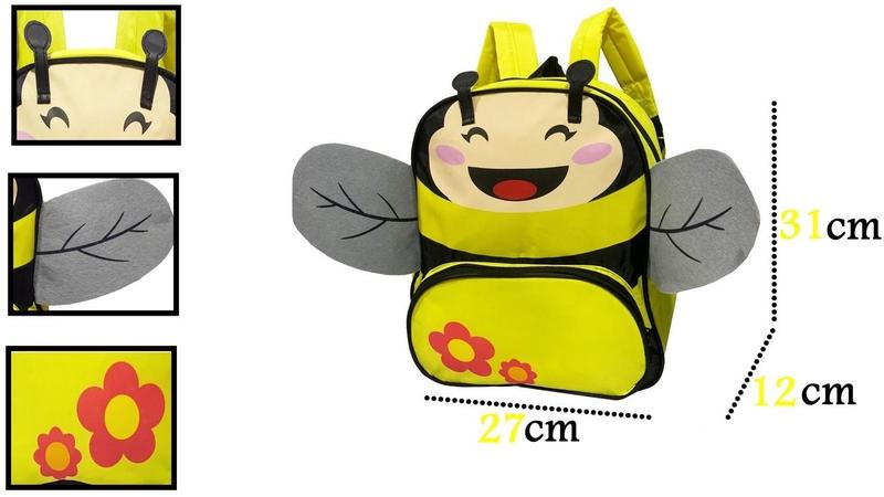 Imagem de Mochila Infantil Escolar Pequena 3D Creche Passeio Costas Bichinhos Educativos Impermeável Menina Menino Wincy