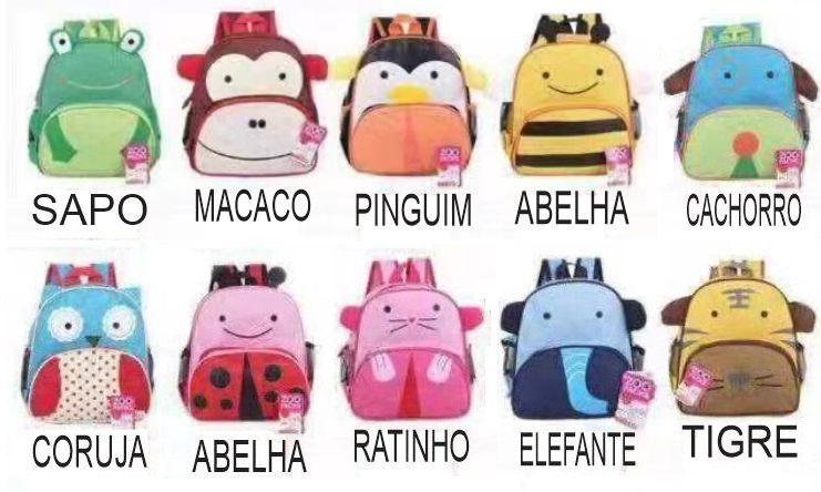 Imagem de Mochila Infantil Escolar Pets Bichinhos Animais