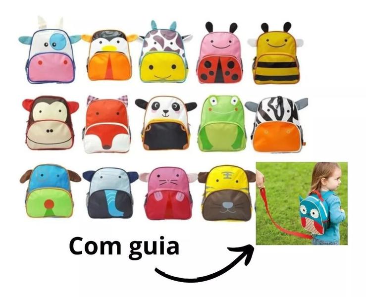 Imagem de Mochila Infantil Escolar Pets Bichinhos Animais