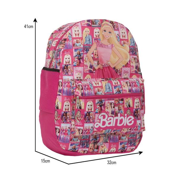 Imagem de Mochila Infantil Feminina Barbie de Costas Envio Imediato