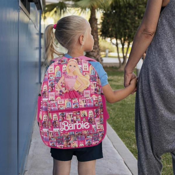 Imagem de Mochila Infantil Feminina Barbie Lancheira Estojo Juvenil