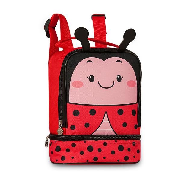 Imagem de Mochila Infantil Feminina Clio Style Vermelha - Kit Escolar 13L