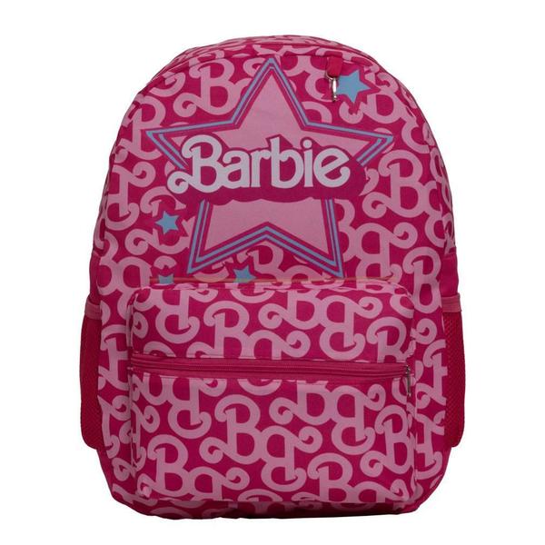 Imagem de Mochila Infantil Feminina Grande Barbie Costas Juvenil Rosa