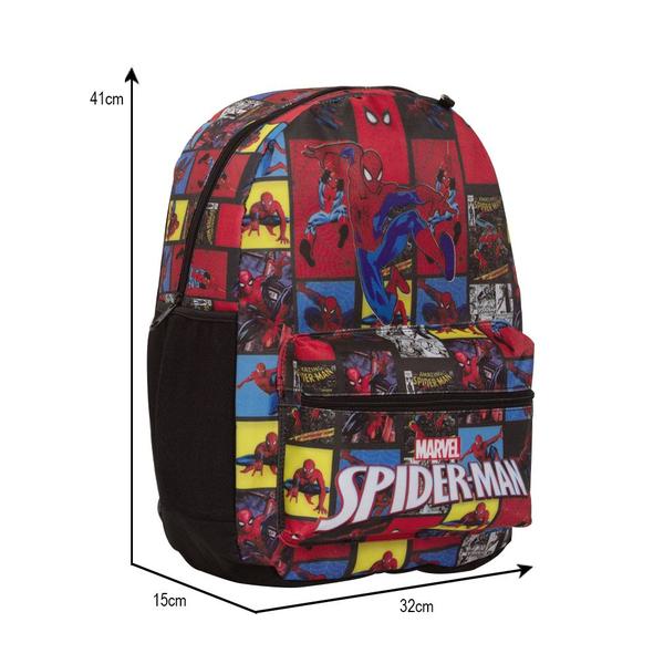 Imagem de Mochila Infantil Homem Aranha Grande Costas Aulas Criança