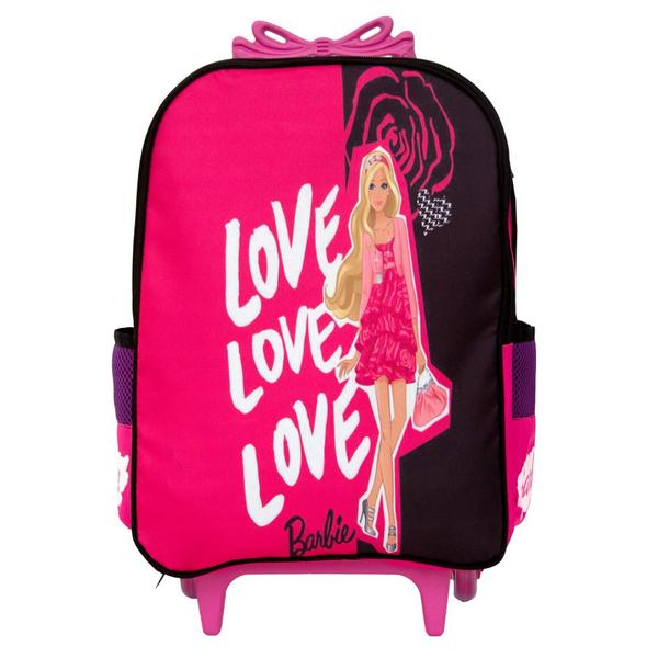 Mochila Infantil Juvenil Menina Tam G Rosa Barbie Rodinha - TOYS 2U Imagem de Mochila Infantil Juvenil Menina Tam G Rosa Barbie Rodinha