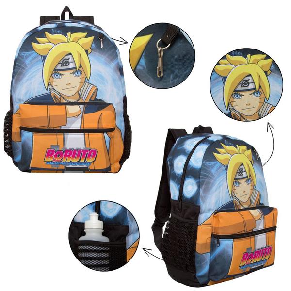 Imagem de Mochila Infantil Juvenil Menino Desenho Boruto Tam G Passeio