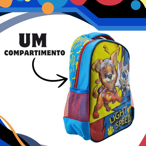 Imagem de Mochila Infantil Masculina Escolar Menino Canina Light Speed Bolsa