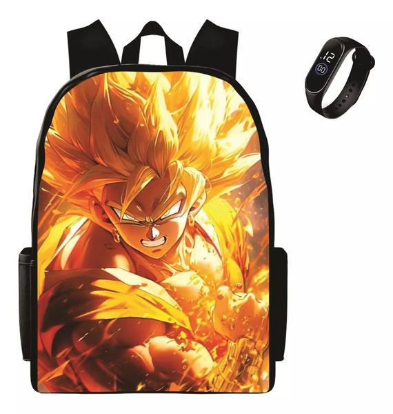 Mochila Infantil Masculina Lançamento bolsa Escolar Goku Mais Relogio Led - Kaut Imagem de Mochila Infantil Masculina Lançamento bolsa Escolar Goku Mais Relogio Led