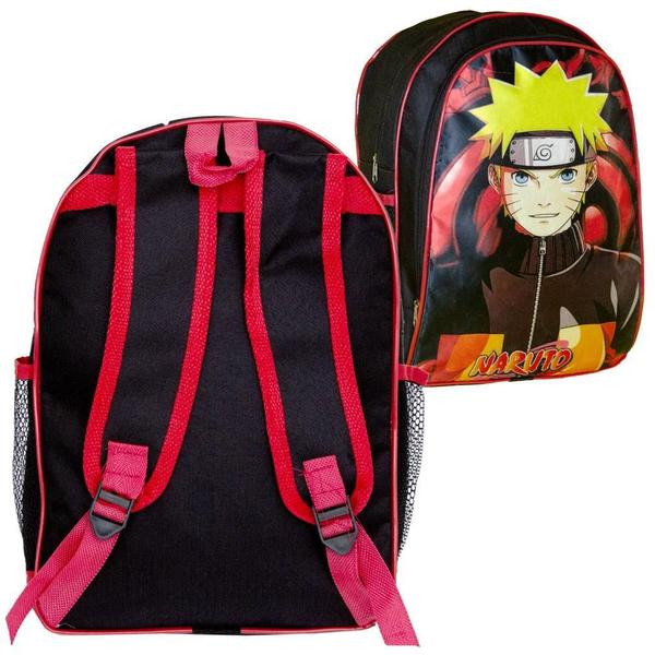 Imagem de Mochila Infantil Masculina Naruto Costas Lancheira Estojo