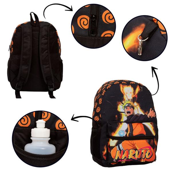 Imagem de Mochila Infantil Masculina Naruto Juvenil Costas Passeio