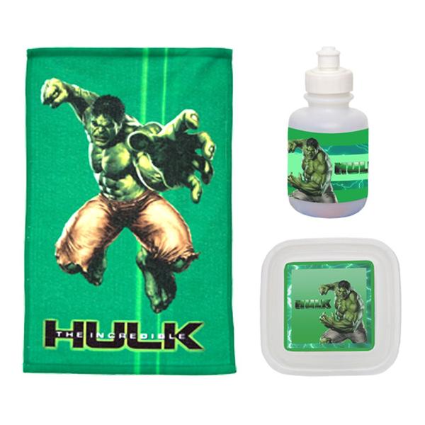 Imagem de Mochila Infantil Masculina Preta Incrivel Hulk + Acessórios