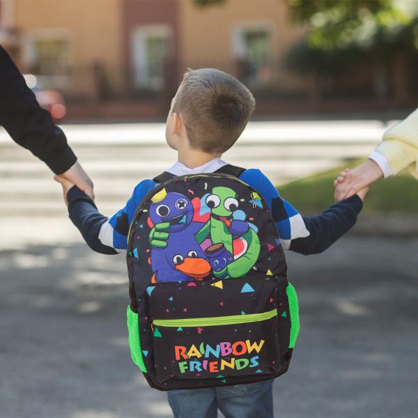 Imagem de Mochila Infantil Masculina Rainbow Friends Costas Cor Preta