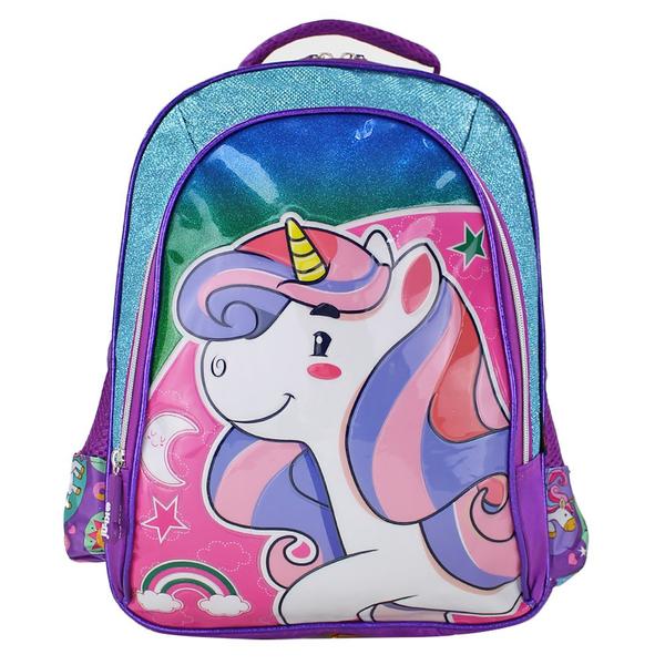 Imagem de Mochila Infantil Menina Escolar de Costas Unicórnio