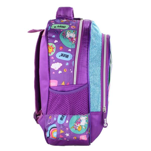 Imagem de Mochila Infantil Menina Escolar de Costas Unicórnio