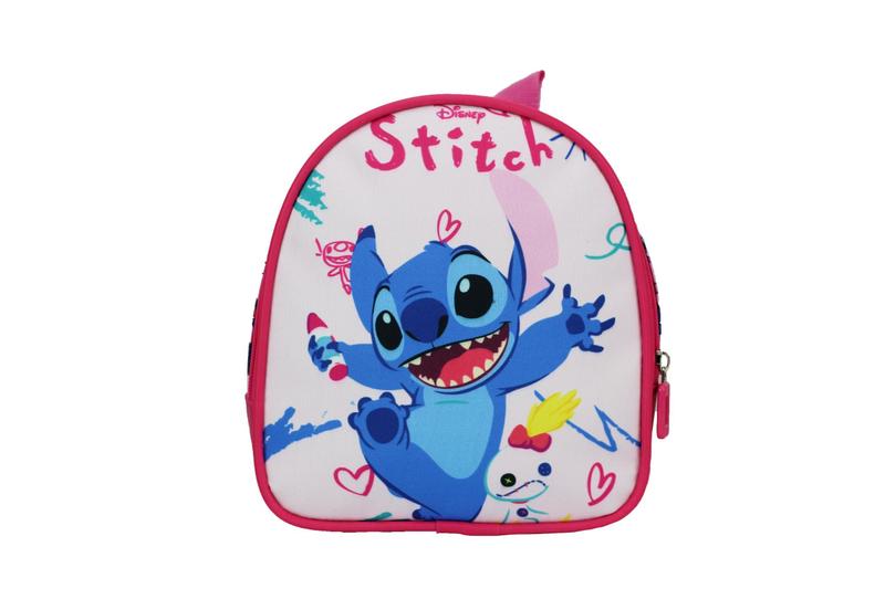 Imagem de Mochila Infantil Menina Escolar Lancheira e Estojo Rosa Lilo e Stitch