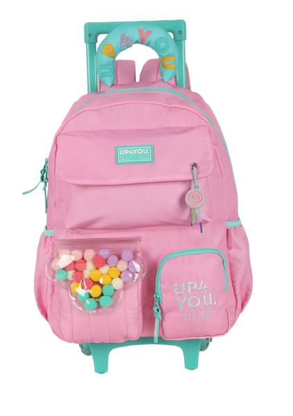 Imagem de Mochila infantil menina luxcel up4you c/rodas  ic41726up