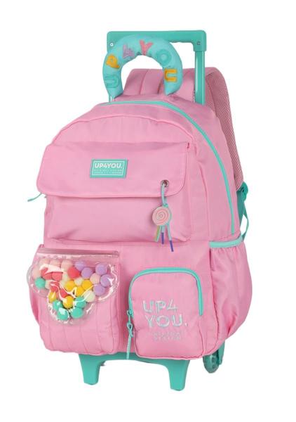 Imagem de Mochila infantil menina luxcel up4you c/rodas  ic41726up