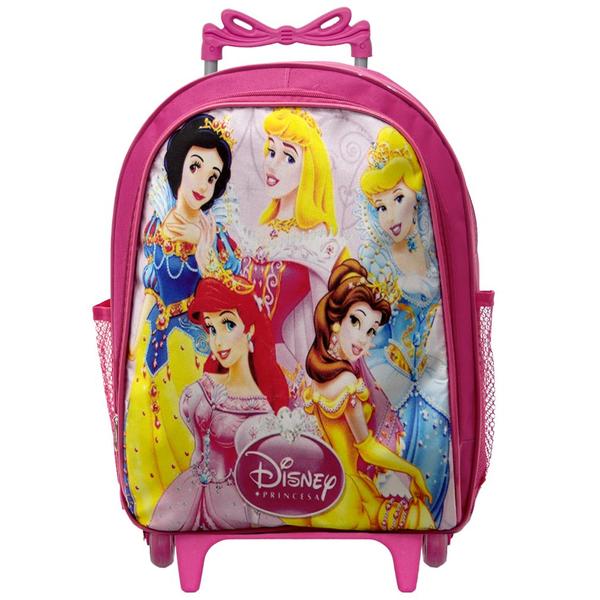 Imagem de Mochila Infantil Menina Princesas Disney Rodinhas Lançamento