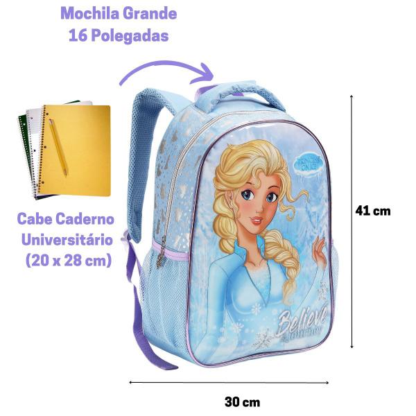 Imagem de Mochila Infantil Meninas Princesas De Costas Escolar