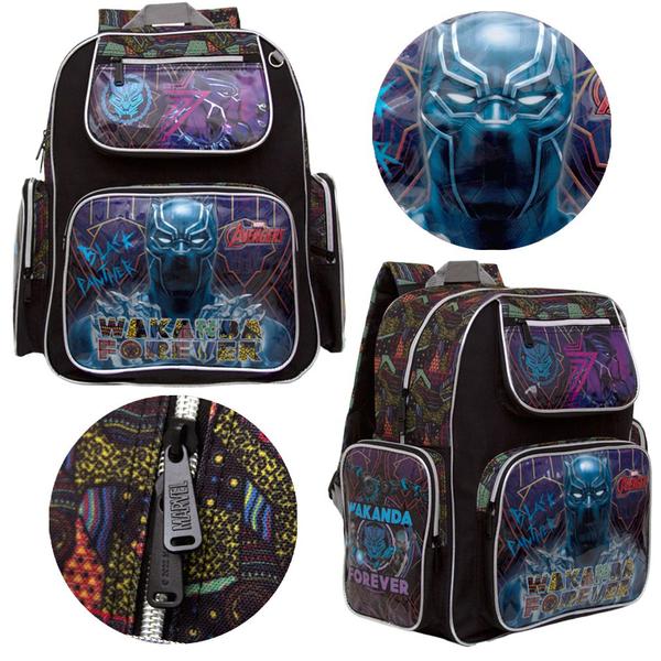 Imagem de Mochila Infantil Menino Costas Pantera Negra Marvel Toys 2U