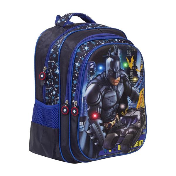 Imagem de Mochila Infantil Menino Juvenil Herói Batman C/ Luz Led