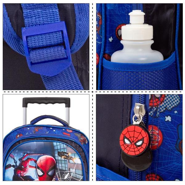 Imagem de Mochila Infantil Menino Spider Man ul 3D Rodinha Toys 2U