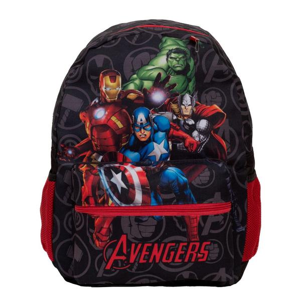 Imagem de Mochila Infantil Menino Vingadores Cor Preto Envio Imediato