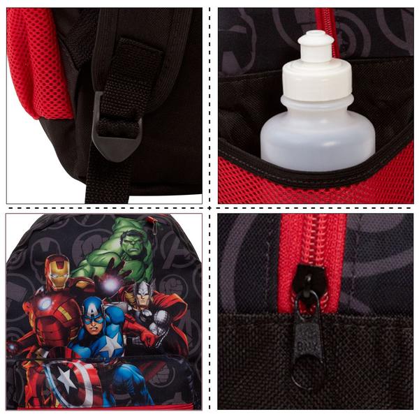 Imagem de Mochila Infantil Menino Vingadores Cor Preto Envio Imediato