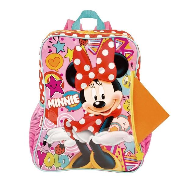 Mochila Infantil Minnie 19M Escolar Costas Tam G Meninas - Sestini Imagem de Mochila Infantil Minnie 19M Escolar Costas Tam G Meninas