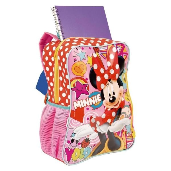 Mochila Infantil Minnie 19M Escolar Costas Tam G Meninas - Sestini Imagem de Mochila Infantil Minnie 19M Escolar Costas Tam G Meninas