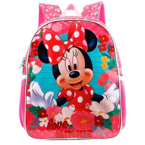 Imagem de Mochila Infantil Minnie Mouse Disney Costas Tam M Escolar