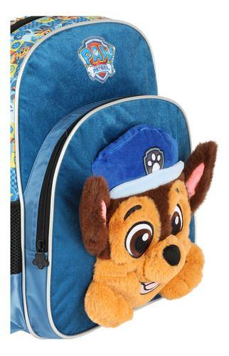 Imagem de Mochila Infantil Original Patrulha Canina 3d Pelúcia