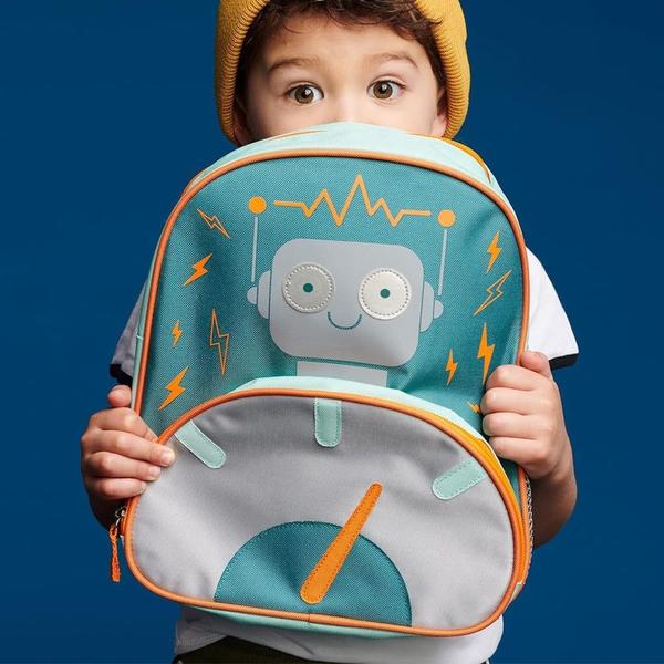 Imagem de Mochila Infantil Robô Spark Style Skip Hop Facil de Limpar e Encantadora