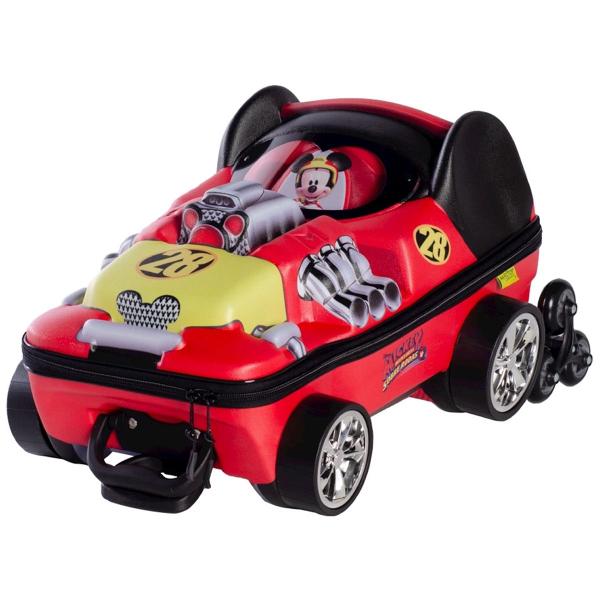 Imagem de Mochila infantil rodinha tripla 3D carro vermelho Mickey Diplomata