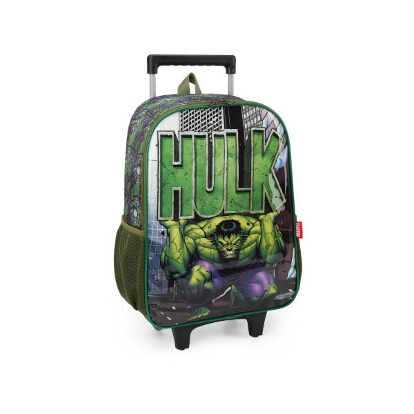 Imagem de Mochila Infantil Rodinhas Hulk Luxcel Marvel Avengers