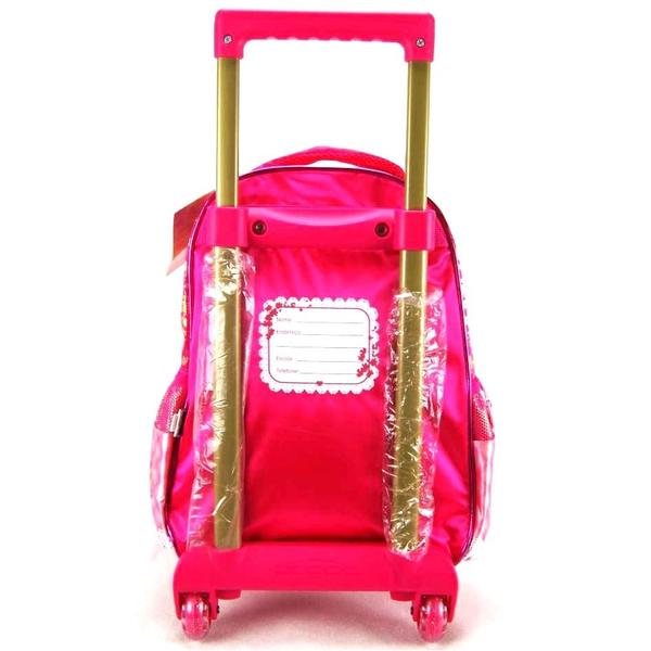 Imagem de Mochila Infantil Rosinha Liberty Tam M Rodinhas Escolar